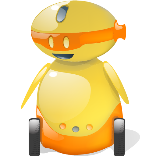 Happy Robot Shadow Icon 512x512 png